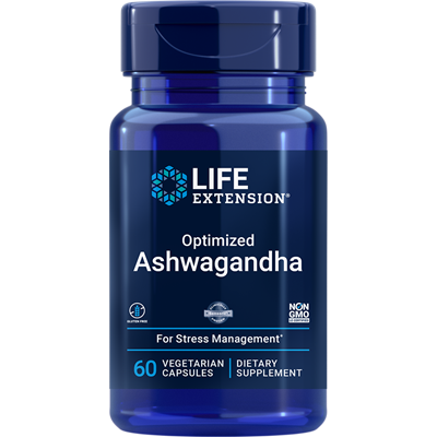 Life Extension, Optimized Ashwagandha, 60 Vegetarian Capsules