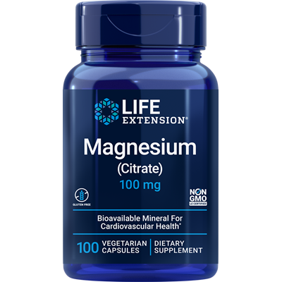 Life Extension, Magnesium (Citrate), 100 mg, 100 Vegetarian Capsules