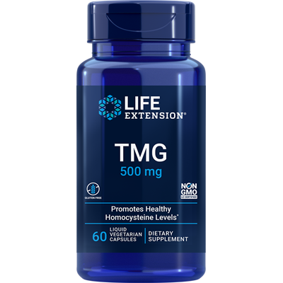 Life Extension, TMG, 500 mg, 60 Liquid Vegetarian Capsule