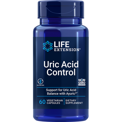 Life Extension, Uric Acid Control, 60 Vegetarian Capsules