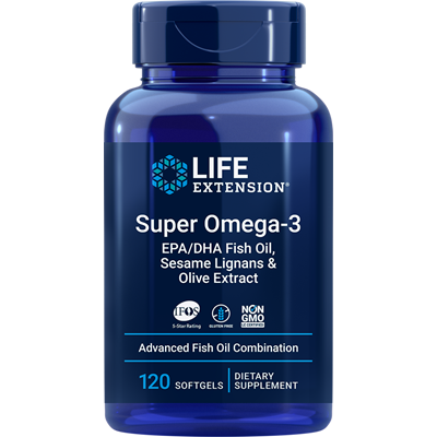 Life Extension, Super Omega-3 EPA/DHA Fish Oil, Sesame Lignans & Olive Extract, 60 Enteric Coated Softgels