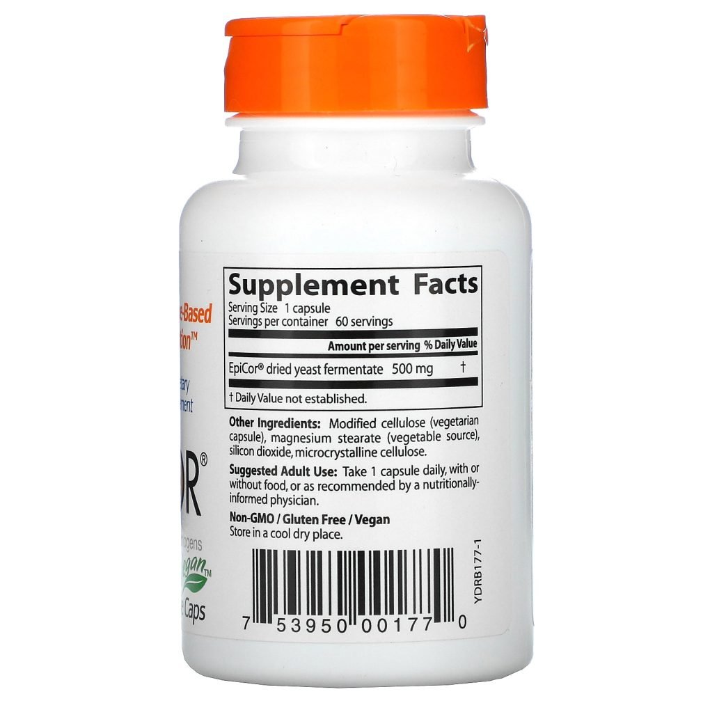 Doctor's Best, EpiCor, 500 mg, 60 Veggie Caps - Image 2