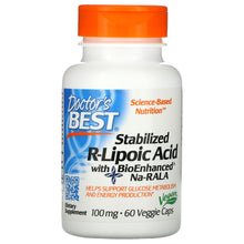 Doctor's Best Stabilized R-Lipoic Acid with BioEnhanced Na-RALA, 100 mg, 60 Veggie Caps