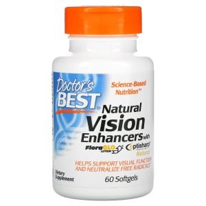 Doctor's Best Natural Vision Enhancers with FloraGlo Lutein, 60 Softgels