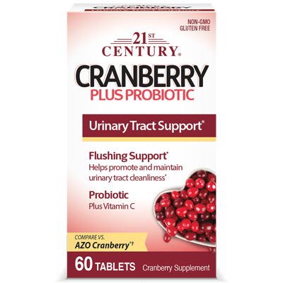 21st Century, Cranberry Plus Probiotic, 60 Tablets