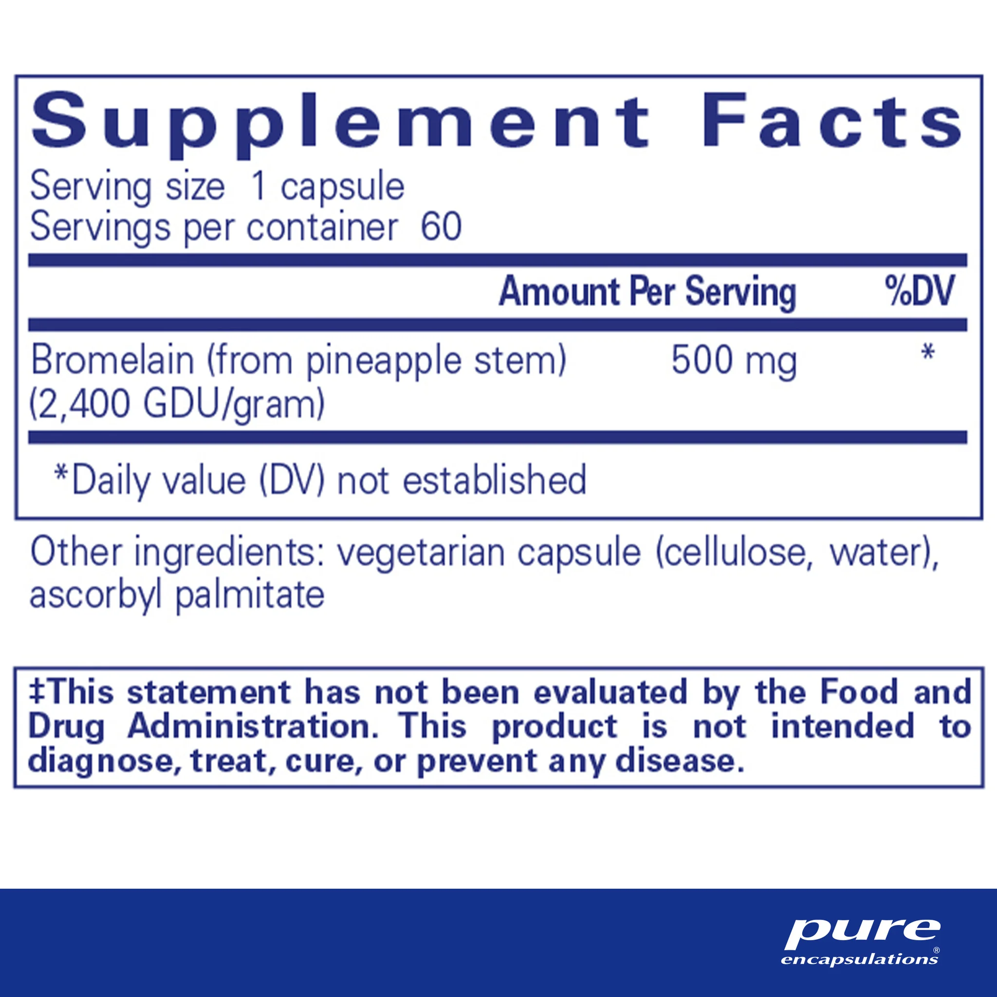 Pure encapsulations®Bromelain 2400 - Image 2