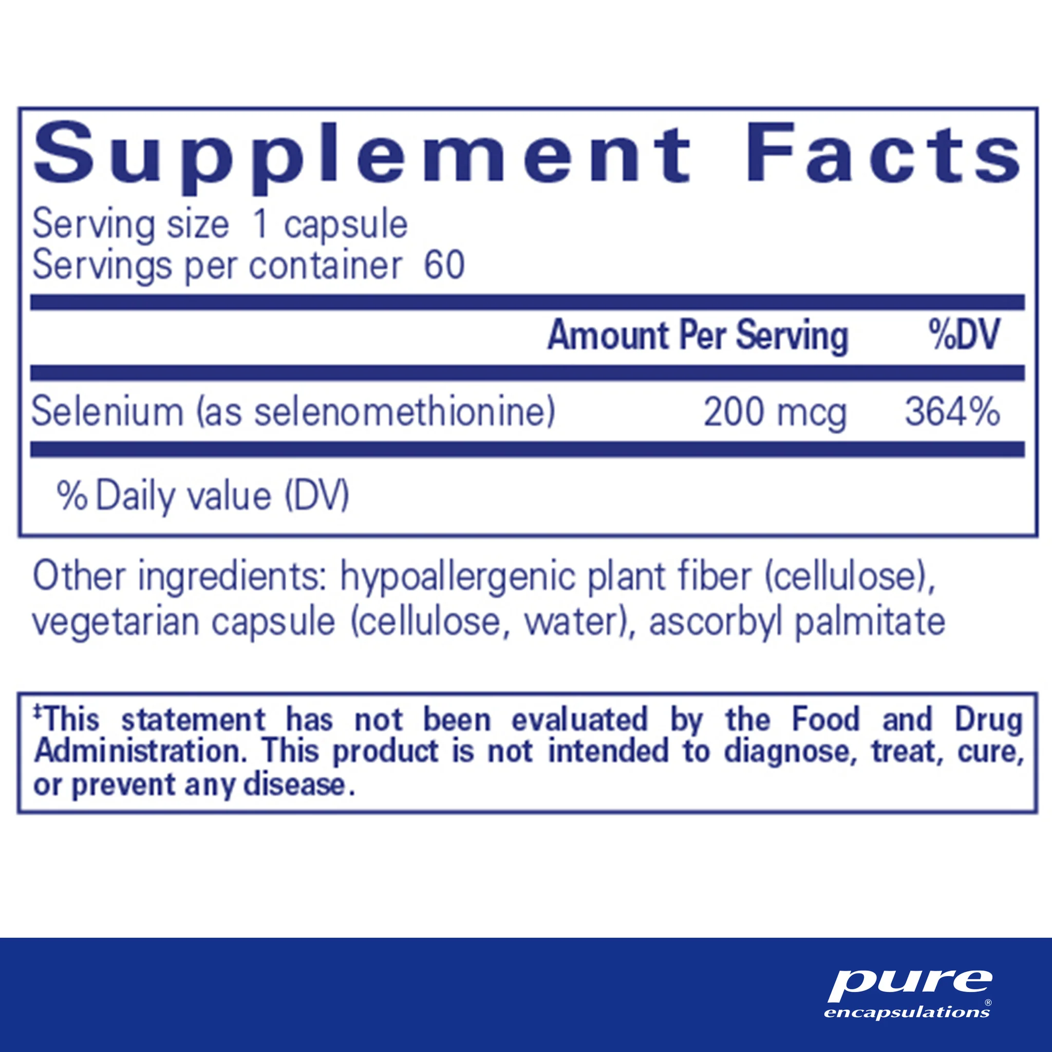 Pure encapsulations®Selenium (selenomethionine) - Image 2