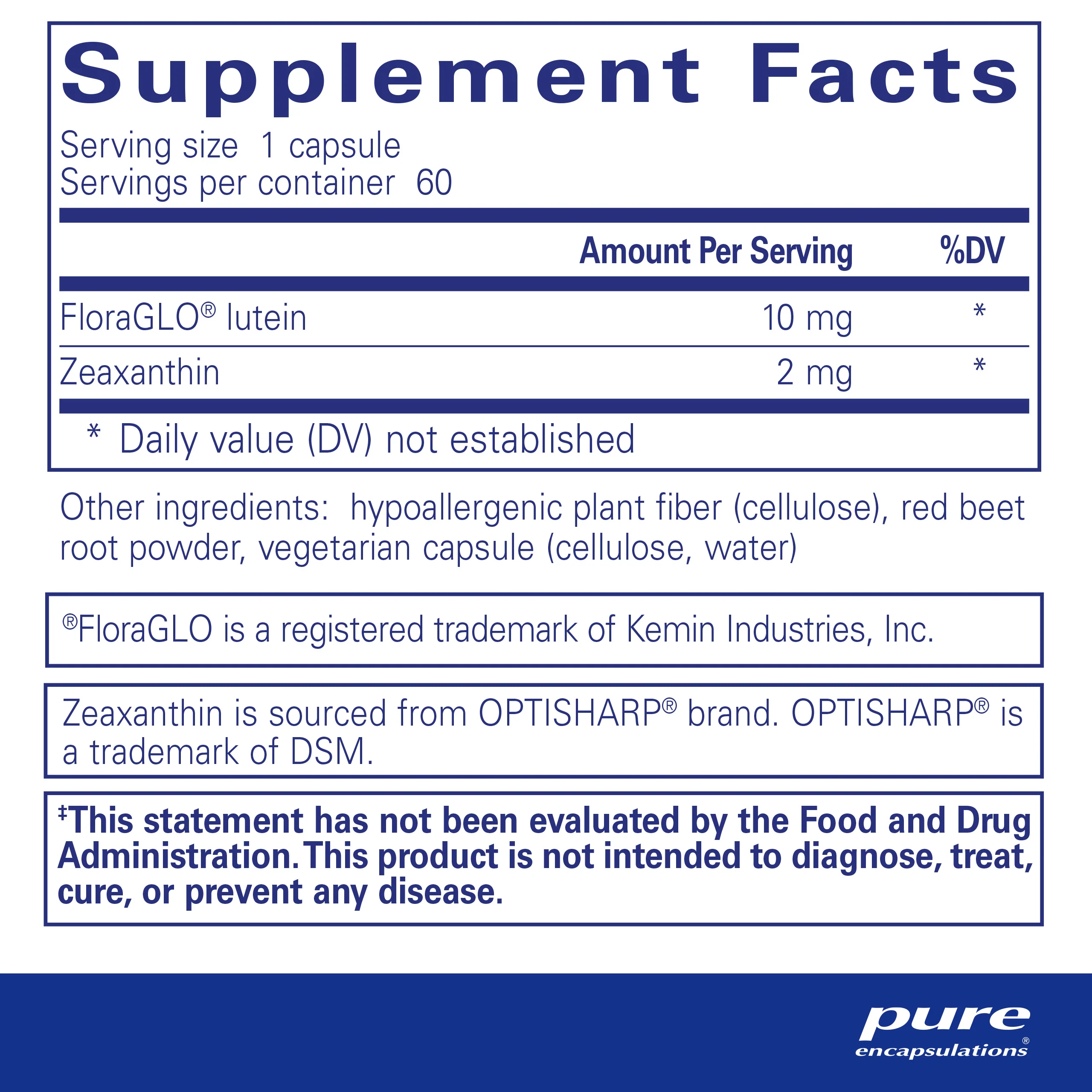 Pure encapsulations®Lutein/Zeaxanthin - Image 2