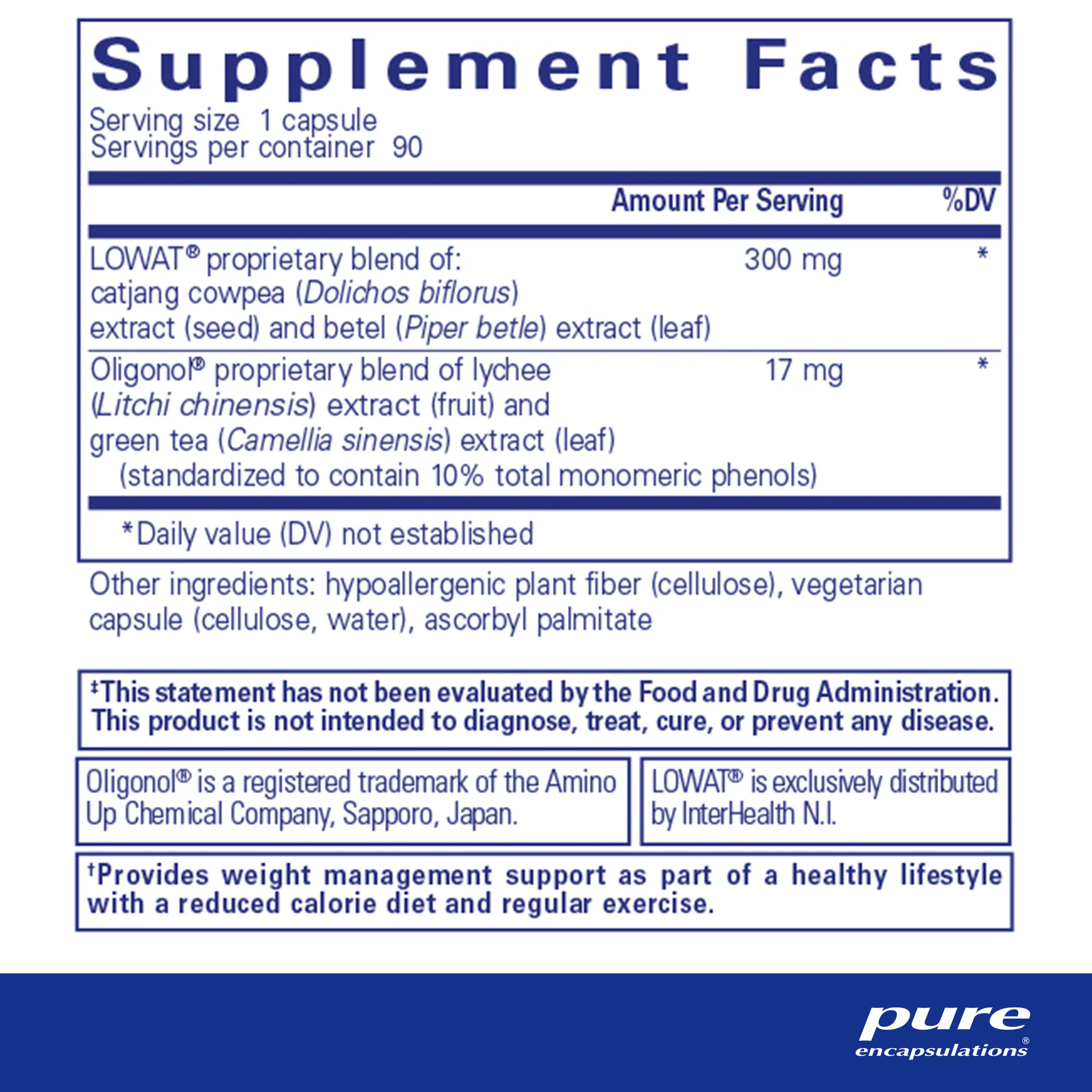 Pure encapsulations®AdipoLean II 90 Capsules - Image 2