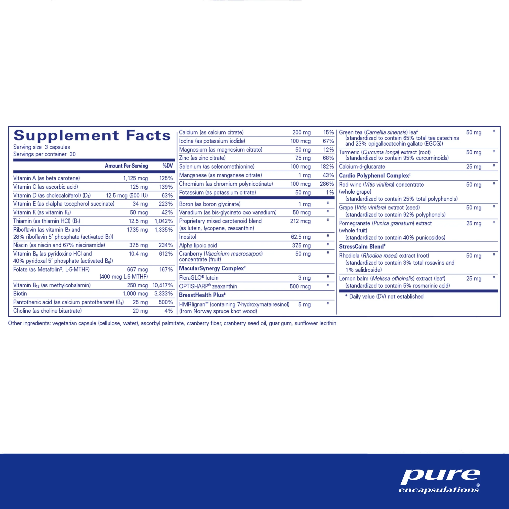 Pure encapsulations®Women's Nutrients 40+ - Image 2