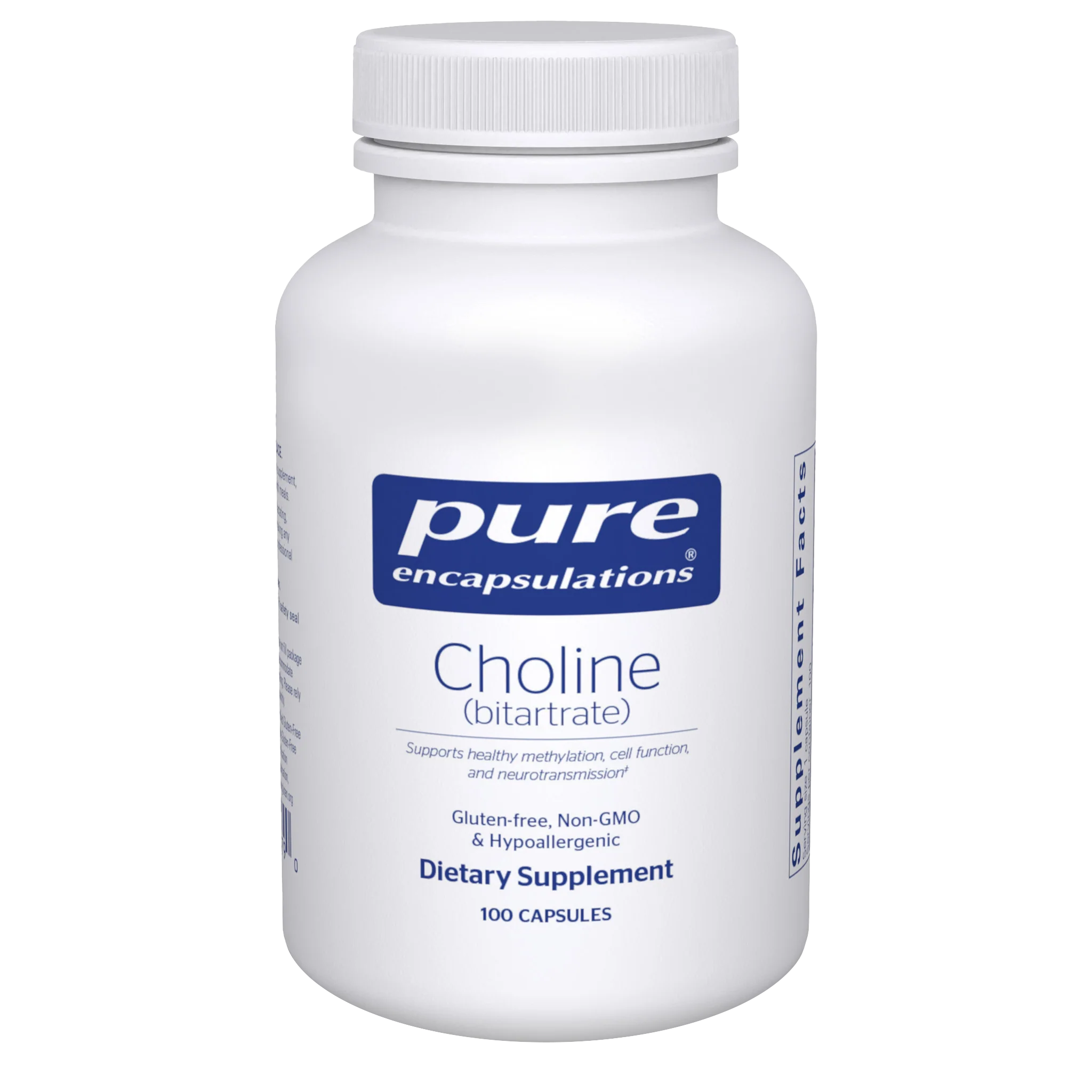 Pure encapsulations®Choline (bitartrate) 100 Capsules