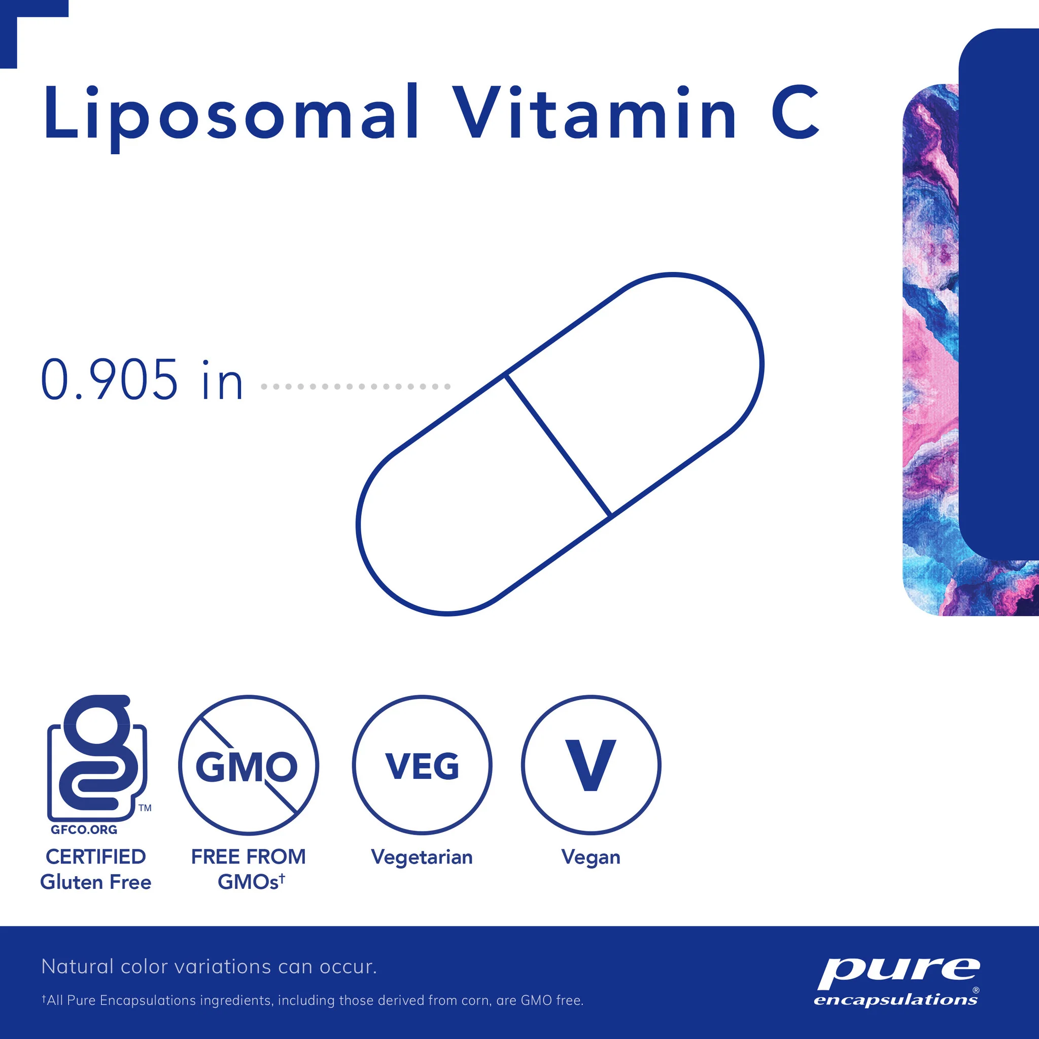 Pure encapsulations®Liposomal Vitamin C 120 Capsules - Image 3