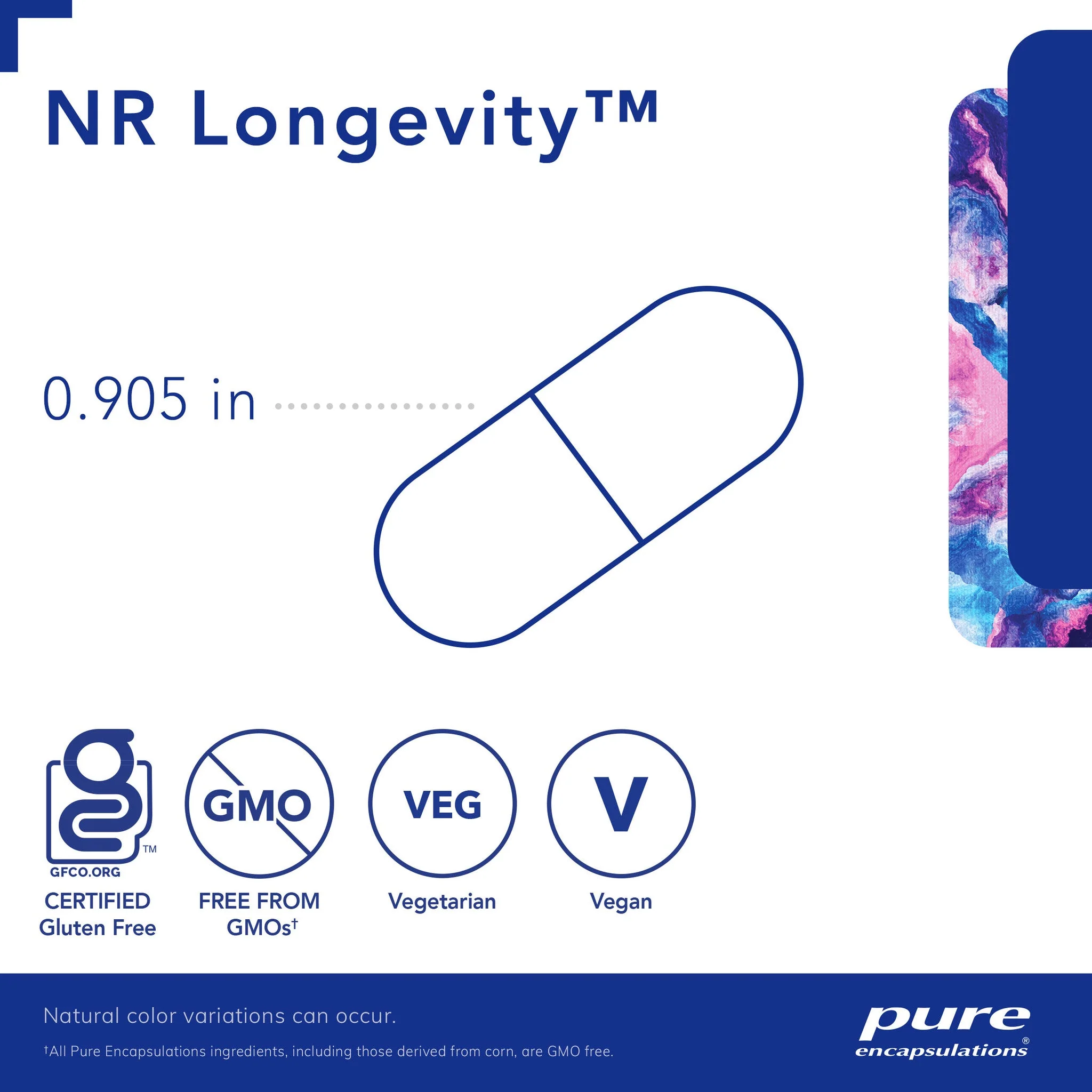 Pure encapsulations®NR Longevity 60 Capsules - Image 3