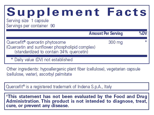 Pure encapsulations®Quercetin UltraSorb 90 Capsules - Image 2