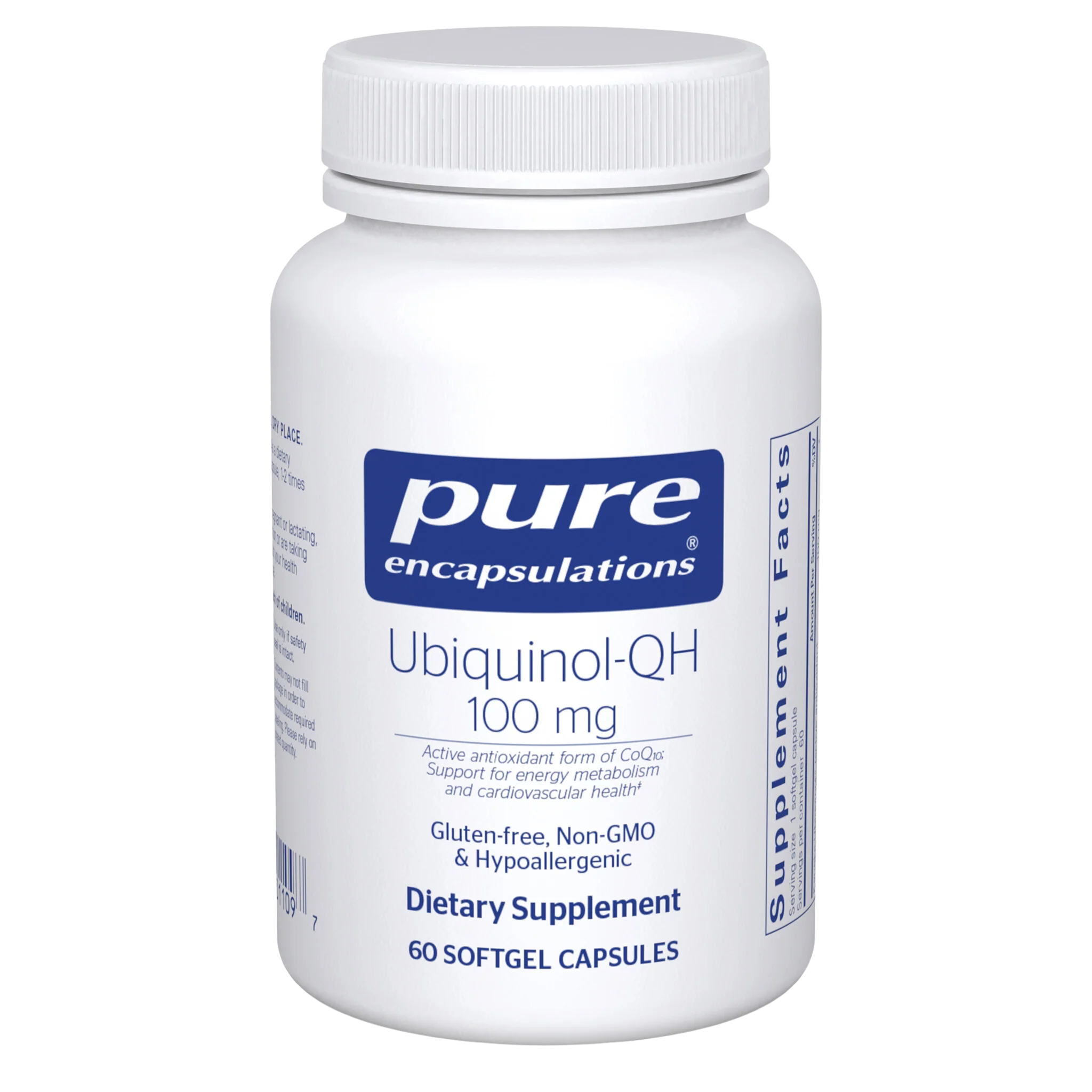 Pure encapsulations®Ubiquinol-QH 100 mg 60 Softgel Capsules