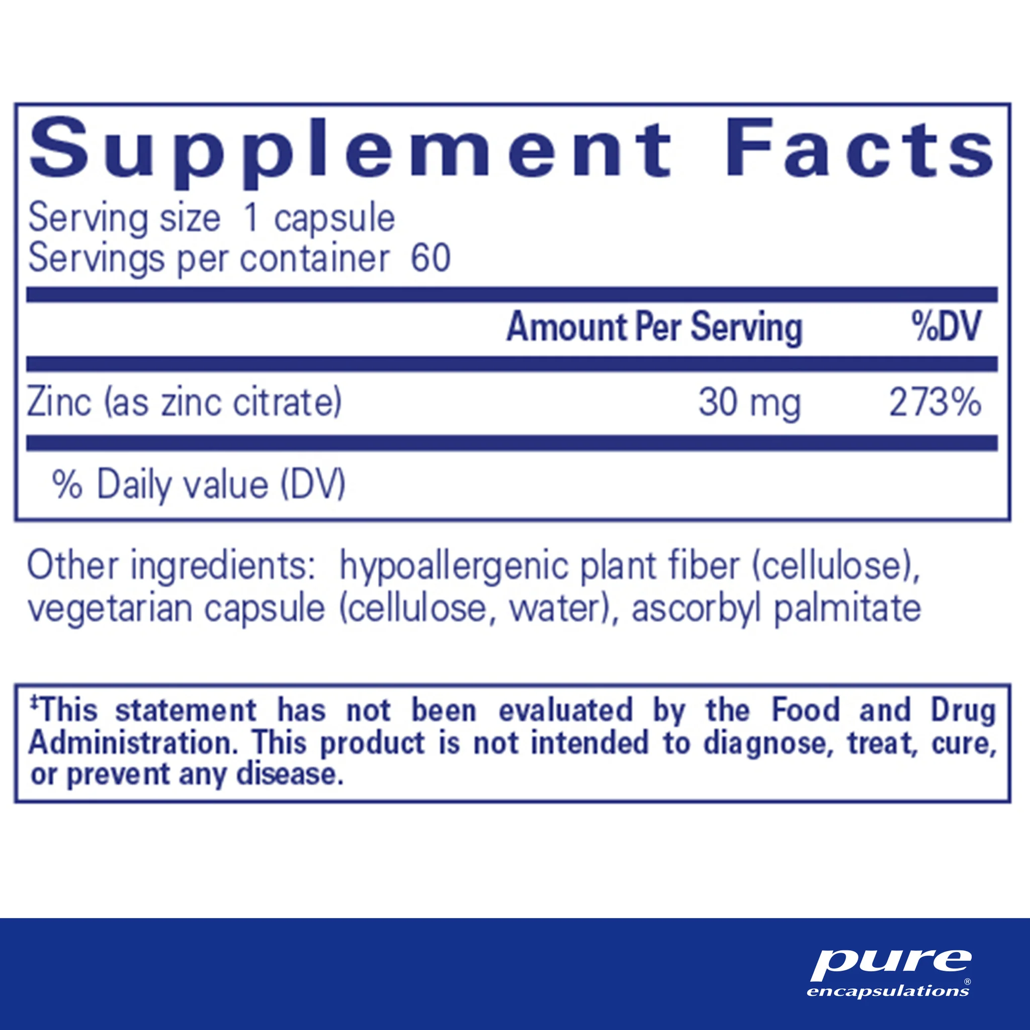 Pure encapsulations®Zinc (citrate) - Image 2