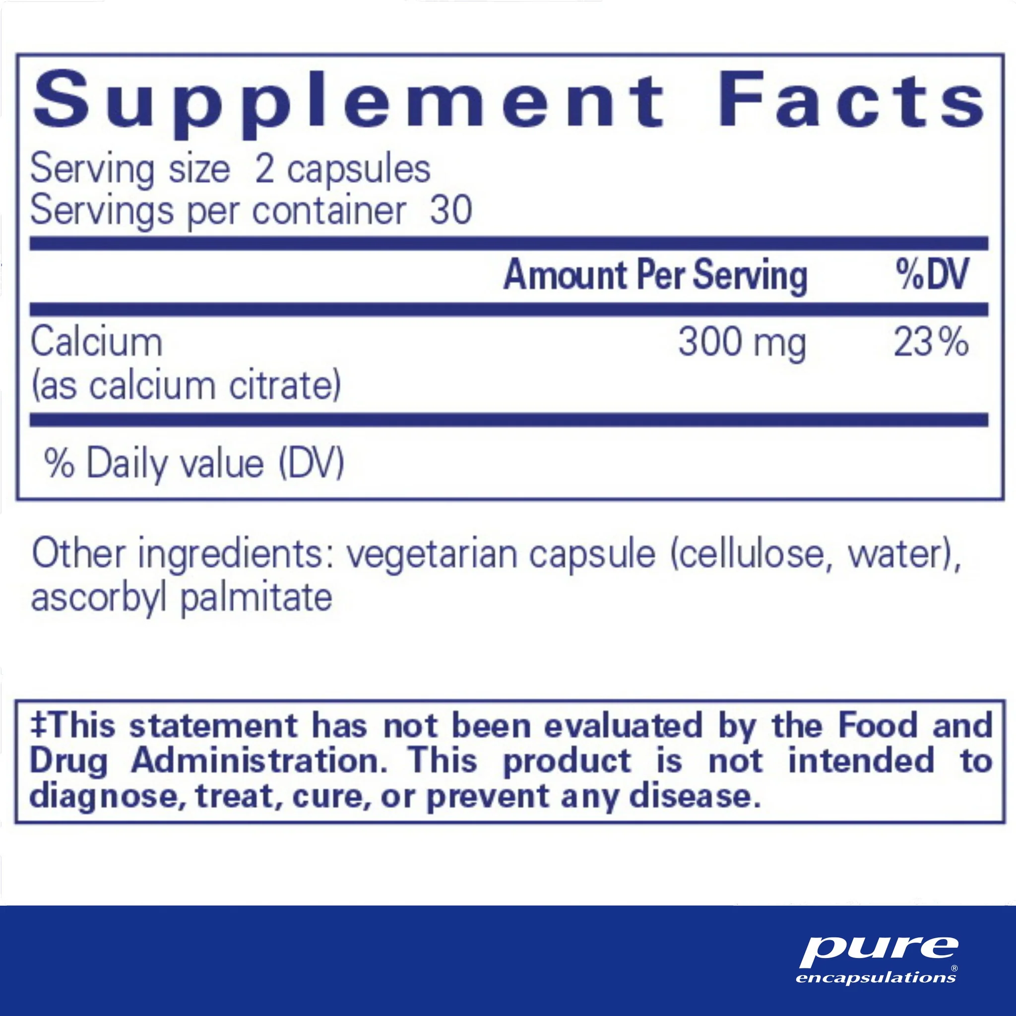 Pure Encapsulations®Calcium (citrate) - Image 2