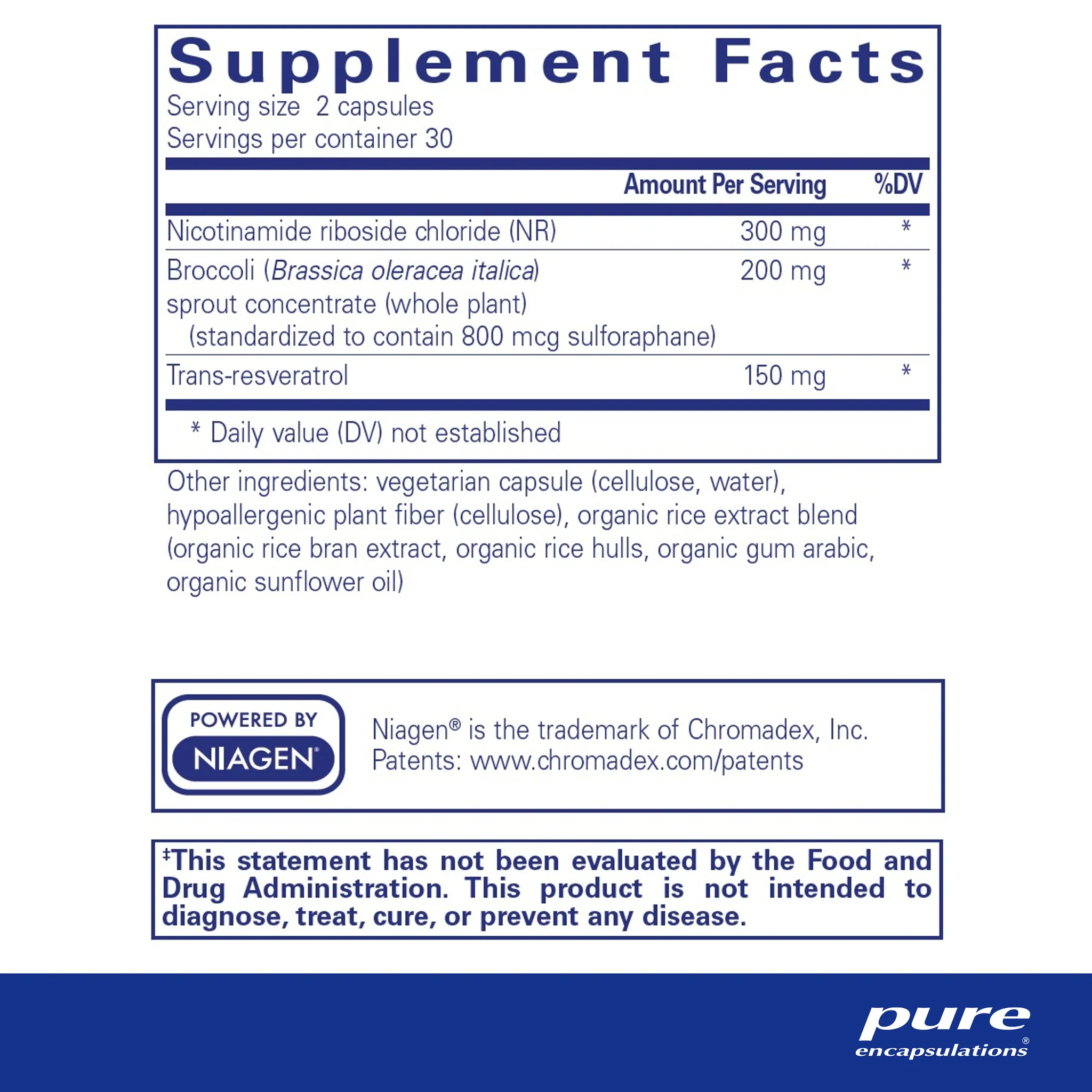 Pure encapsulations®NR Longevity 60 Capsules - Image 2