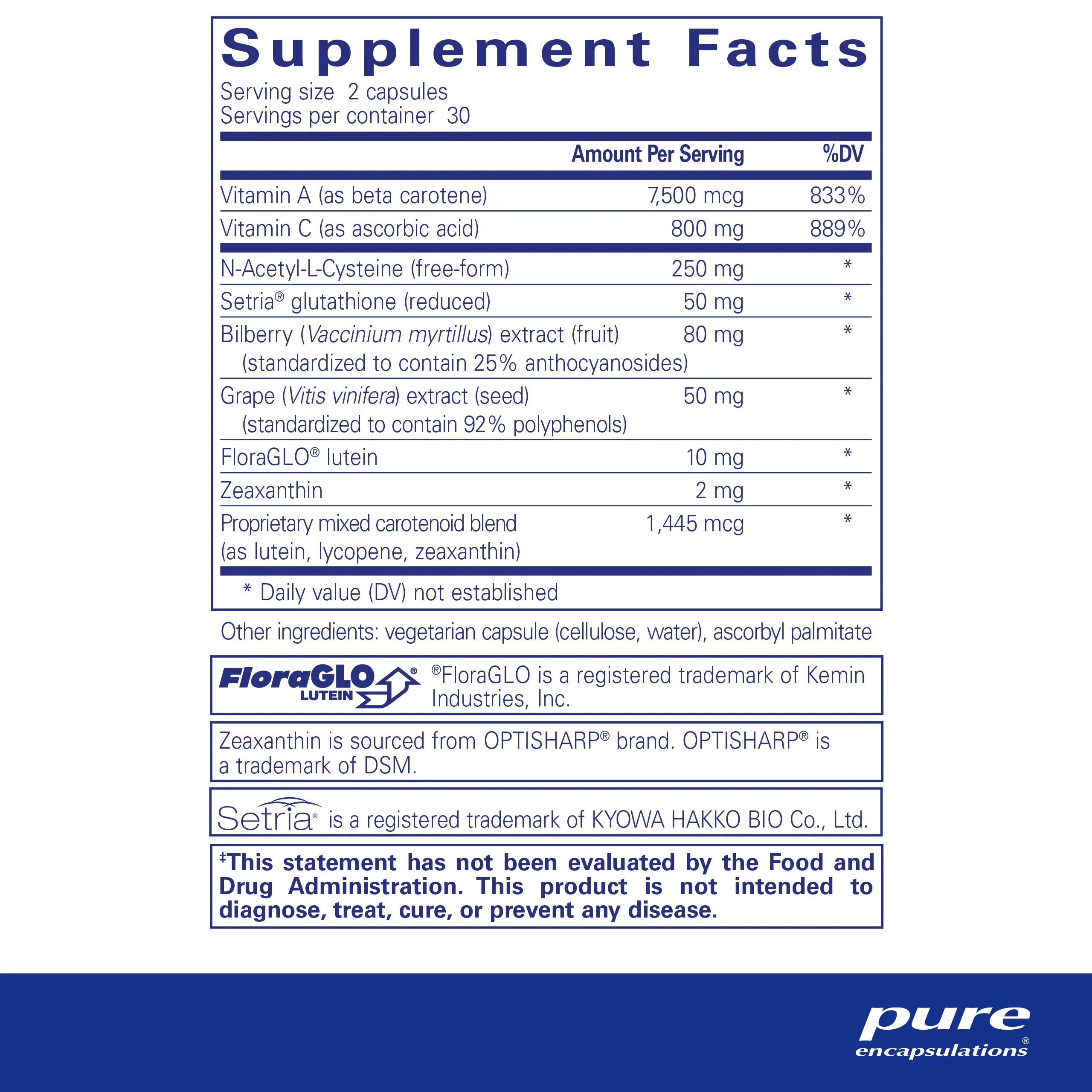 Pure encapsulations®Macular Support Formula‡ - Image 2