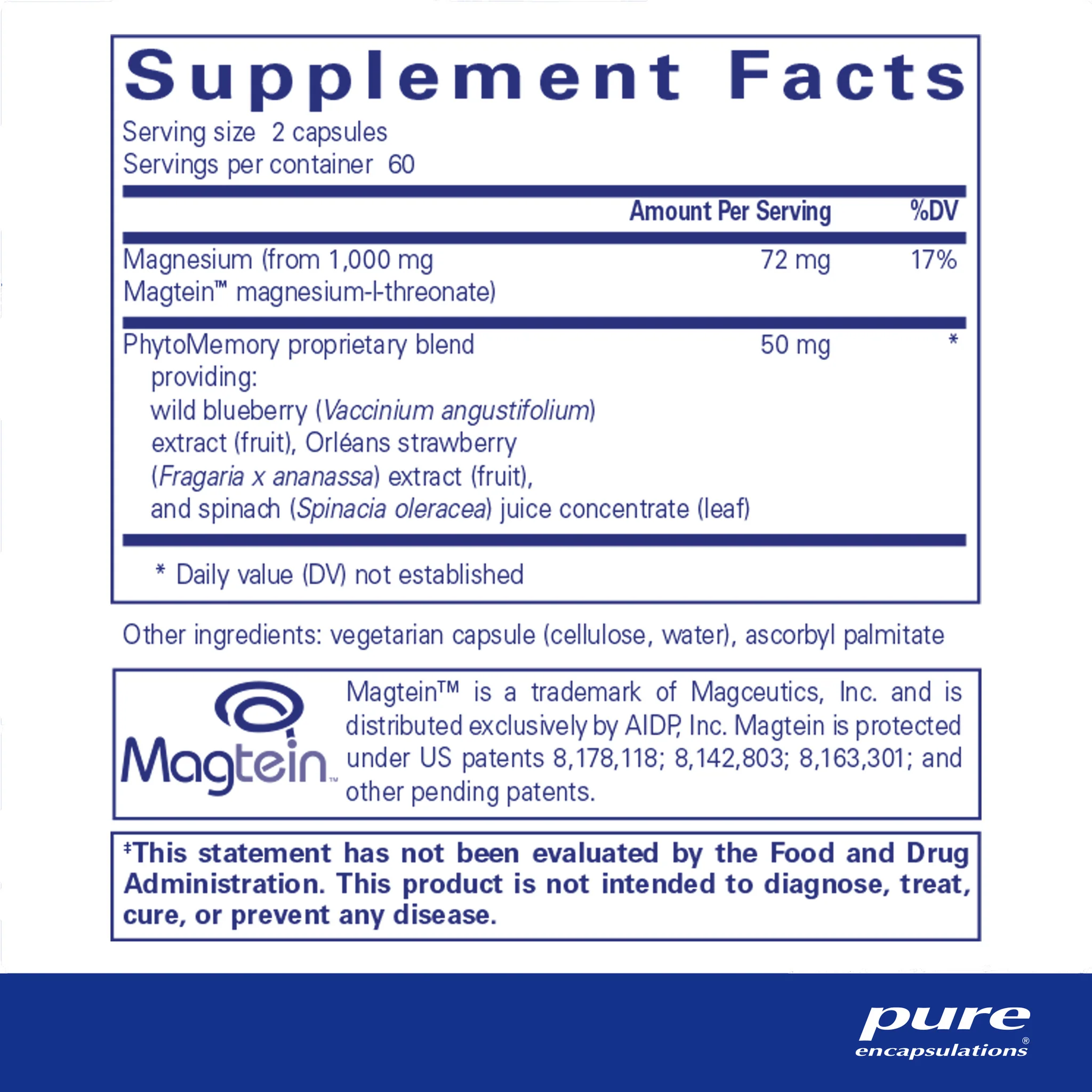 Pure encapsulations®CogniMag120 Capsules - Image 2
