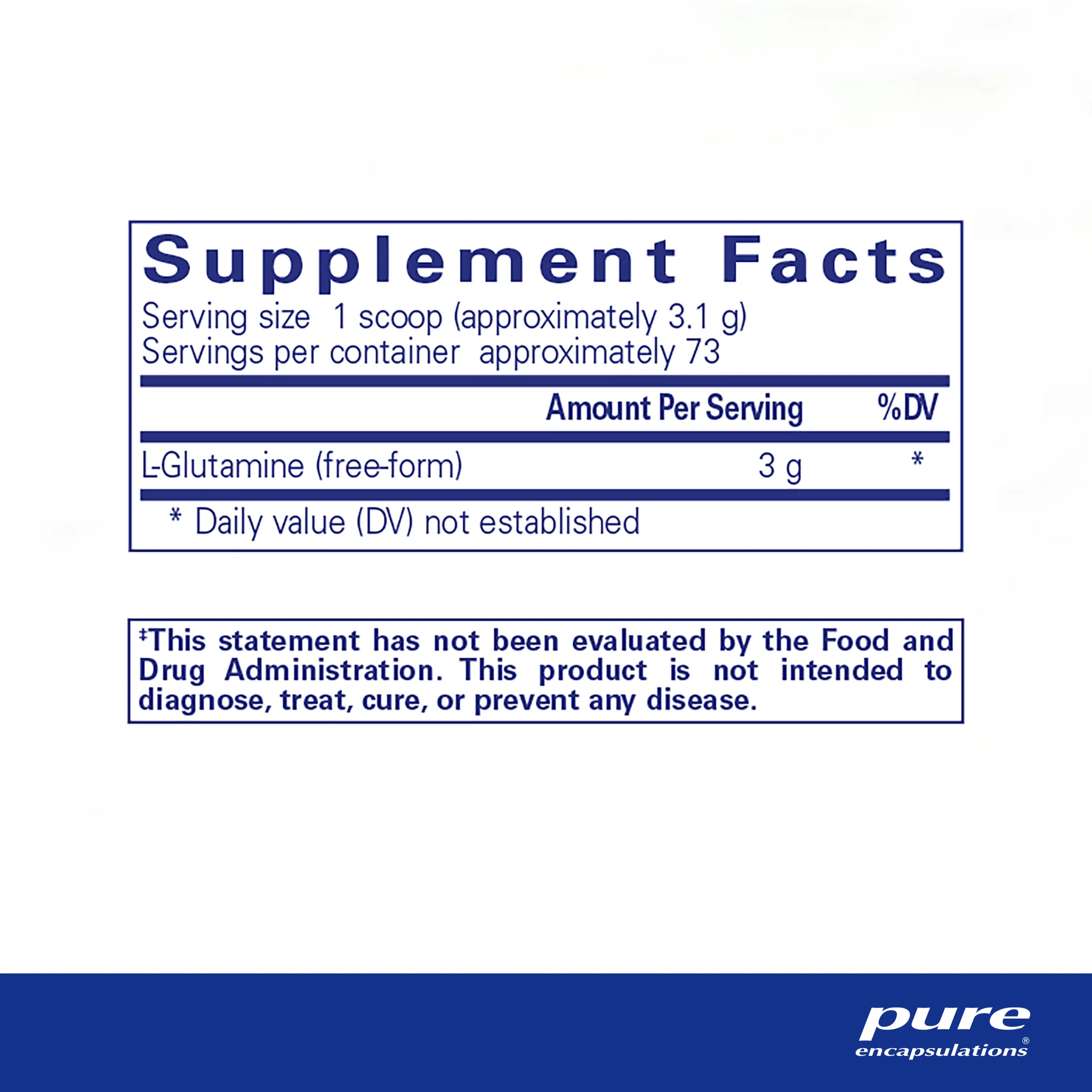 Pure encapsulations®L-Glutamine powder 8 Ounces - Image 2