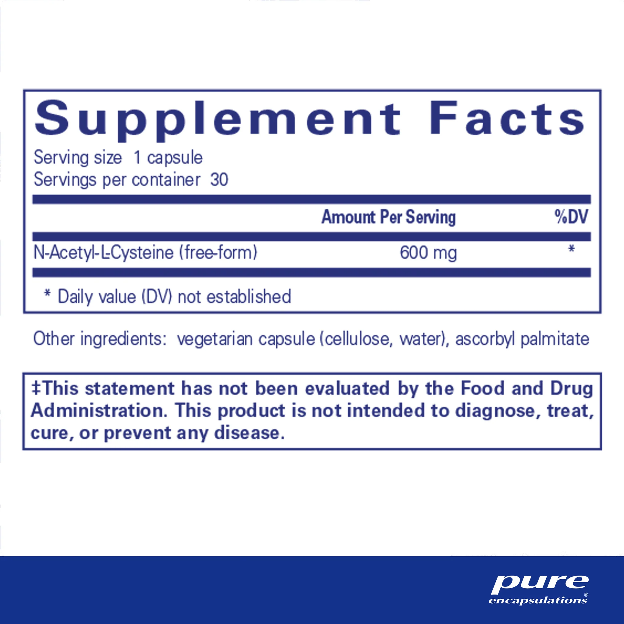 Pure encapsulations®NAC 600 mg - Image 2