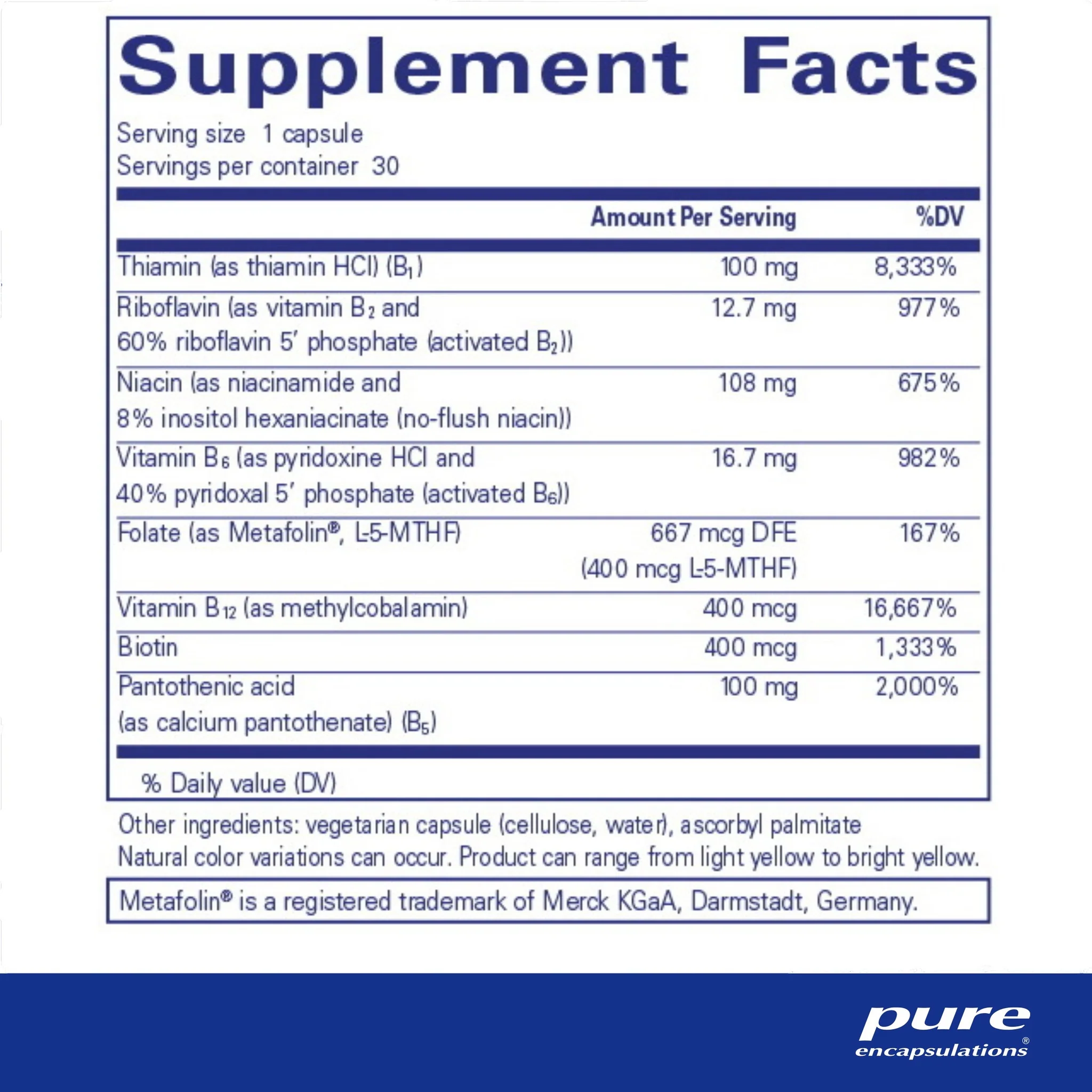 Pure encapsulations®B-Complex Plus - Image 2