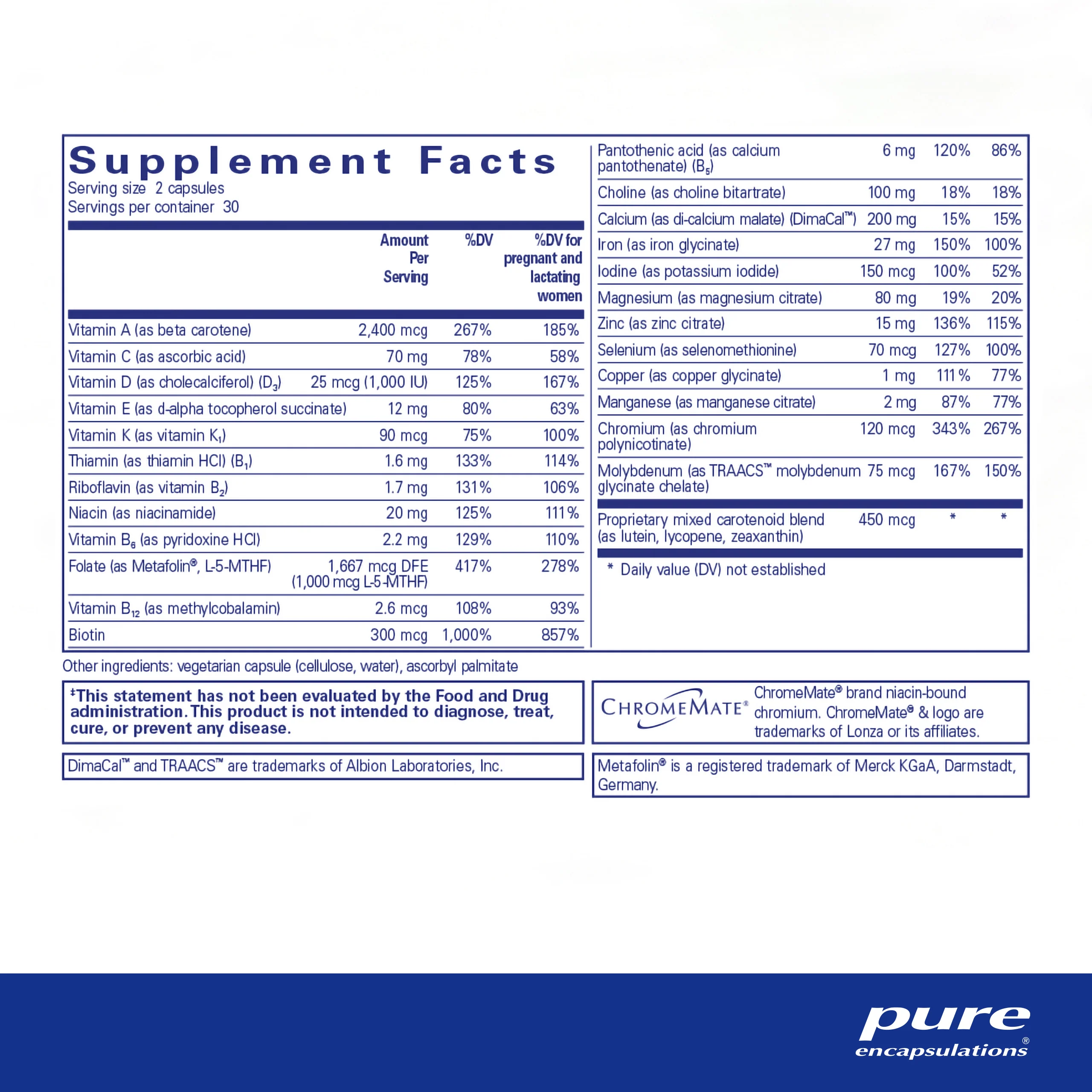 Pure Encapsulations®PreNatal Nutrients - Image 2