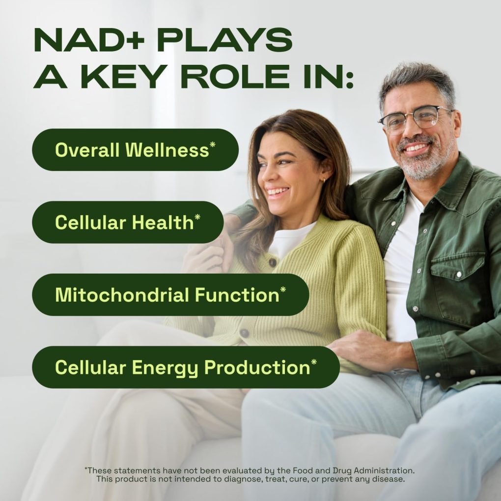 NAD+ Supplement & Ca-AKG Complex - Liposomal NAD+ Supplement with Resveratrol (60 Capsules) & Ca-AKG, MSM, Hyaluronic Acid & Biotin Beauty Complex (90 Capsules) – Third-Party Tested - Image 5