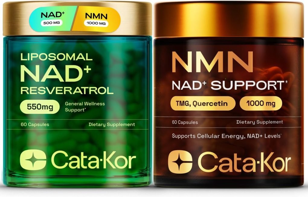 NMN Supplement 1000mg & Liposomal NAD+ Supplement with Resveratrol – Supports Cellular Energy & NAD+ Levels – Third-Party Tested