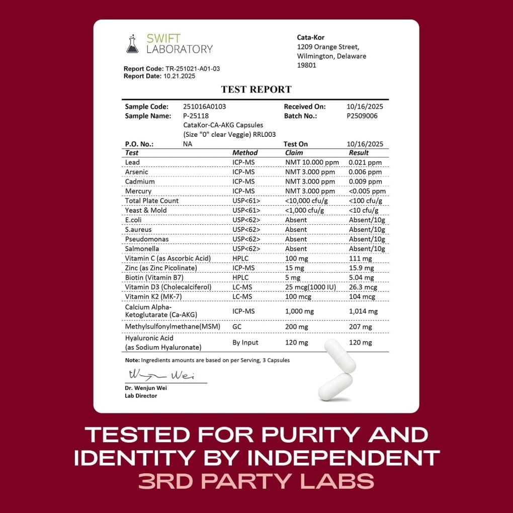NAD+ Supplement & Ca-AKG Complex - Liposomal NAD+ Supplement with Resveratrol (60 Capsules) & Ca-AKG, MSM, Hyaluronic Acid & Biotin Beauty Complex (90 Capsules) – Third-Party Tested - Image 8