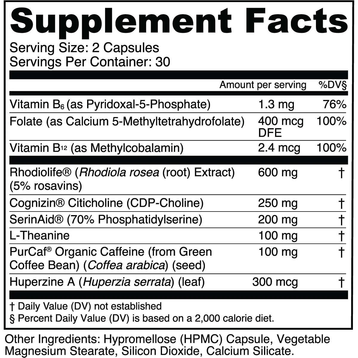 transparent labs Cognition 30 Servings - Image 2