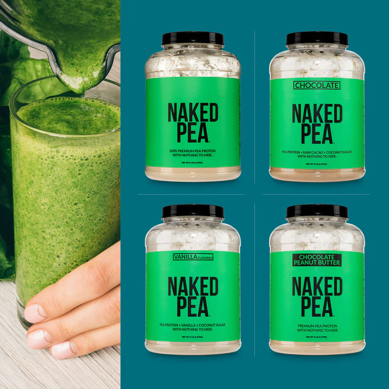 Naked Nutrition Pea Protein Powder 5LB-2LB-1LB - Image 3