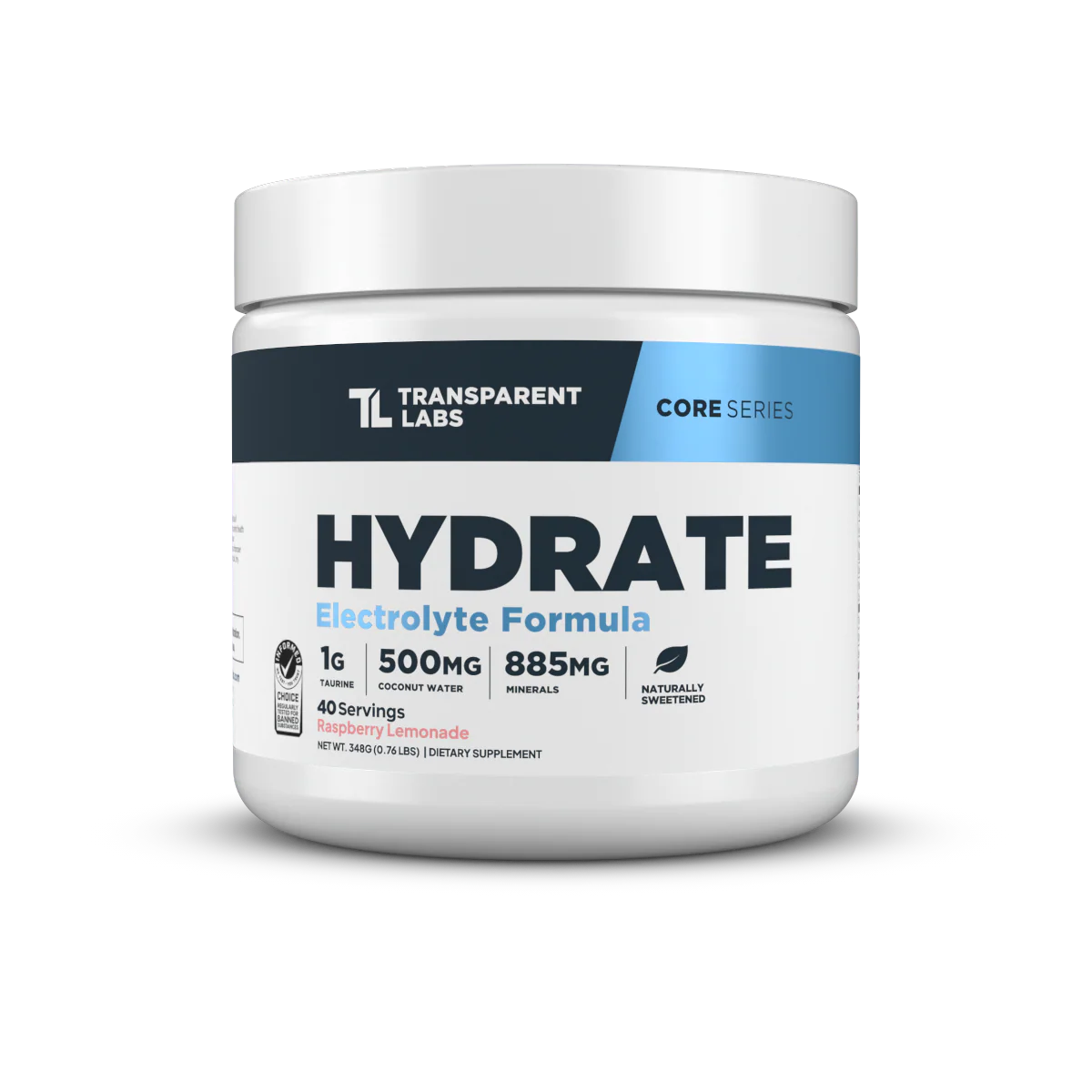 transparent labs Hydrate 40 Servings Tub /30 Stick Packs