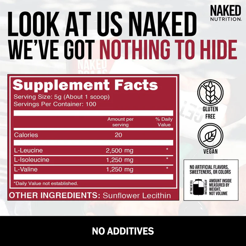 Naked Nutrition Branched Chain Amino Acids - Image 3