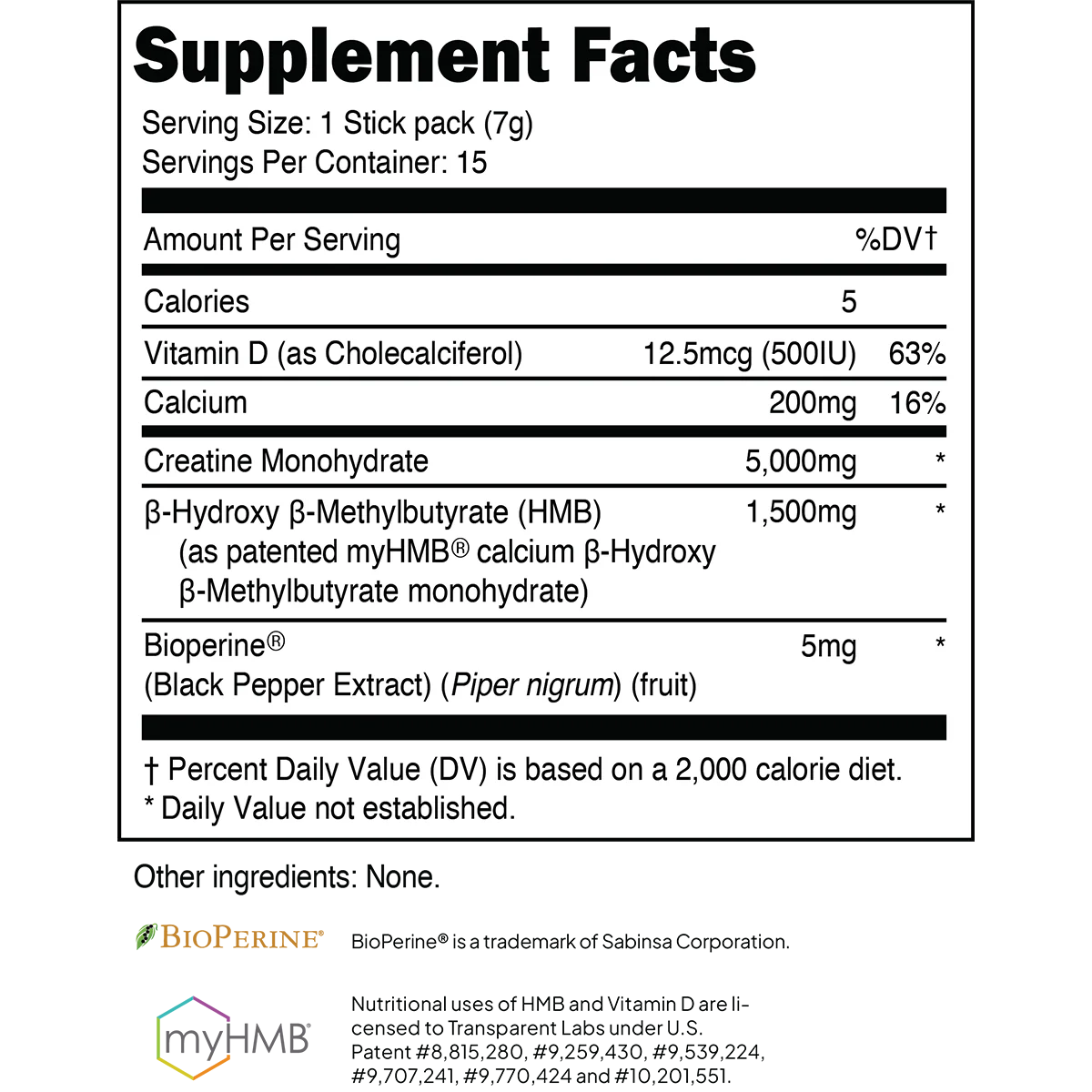 transparent labs Creatine HMB Travel Packs - Image 3