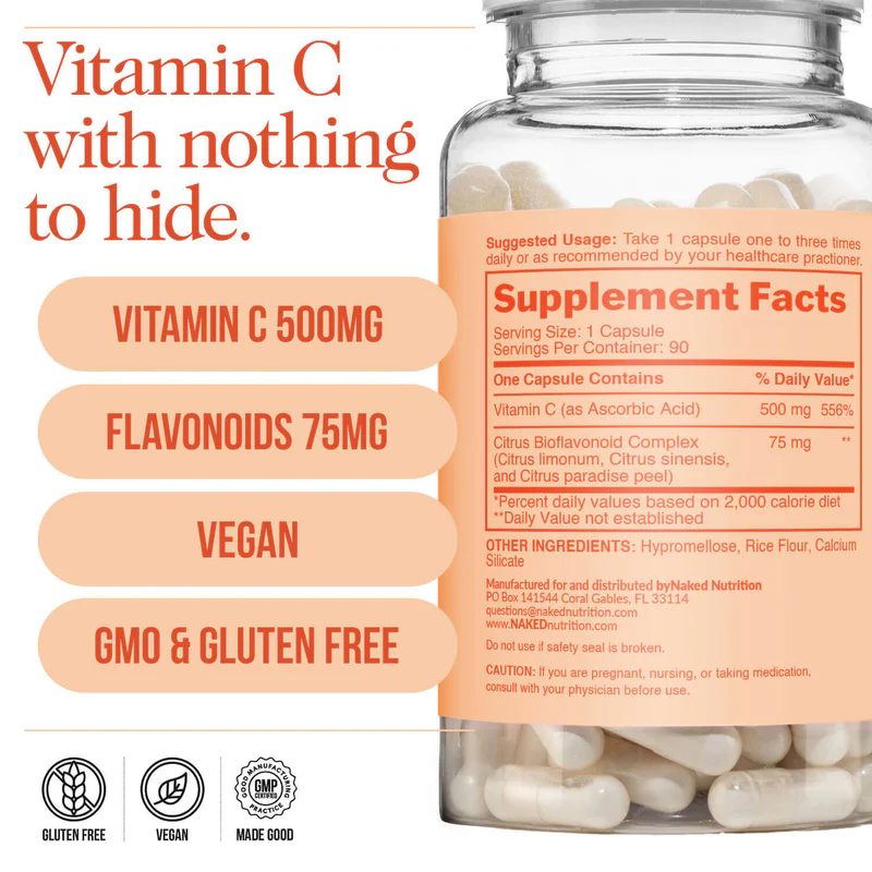 Naked Nutrition Daily Vitamin C Supplement - Image 2