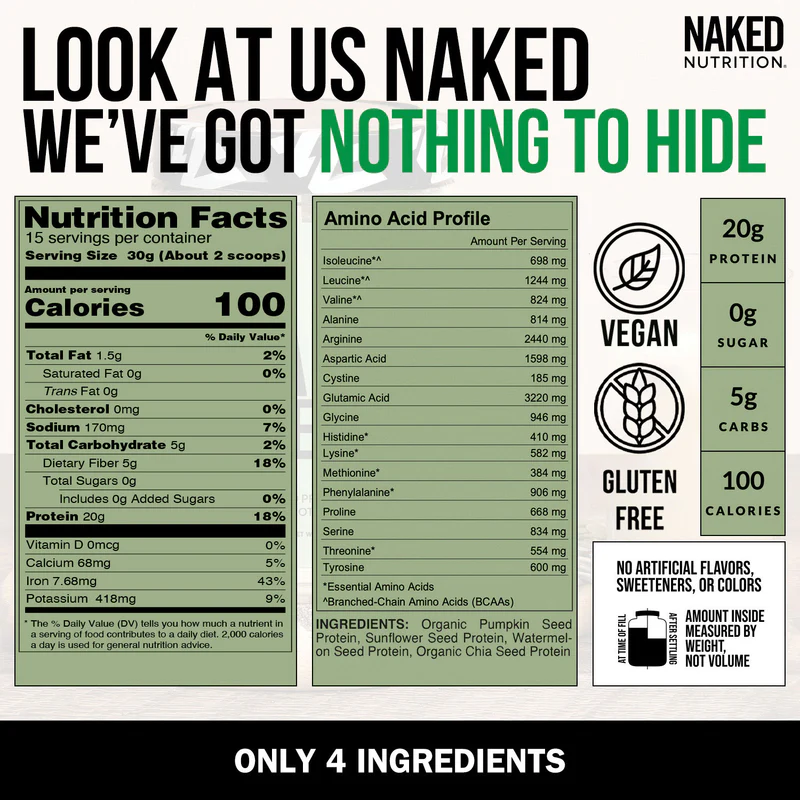 Naked Nutrition Seed Protein Powder - Image 2