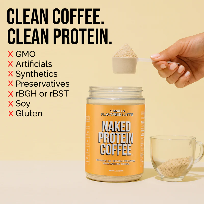 Naked Nutrition Vanilla Latte Protein Iced Coffee - Image 2