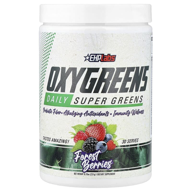 EHPlabs, OxyGreens, Daily Super Greens, Forest Berries, 8.15 oz (231 g)