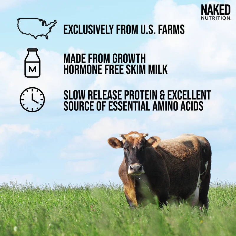Naked Nutrition Micellar Casein Protein Powder 1LB-2LB-5LB - Image 4