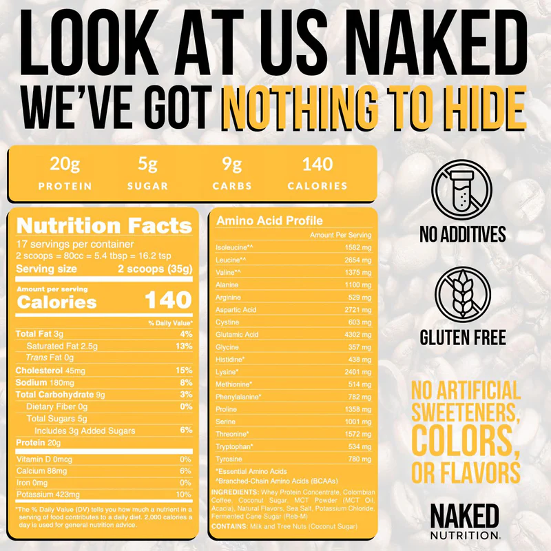 Naked Nutrition Vanilla Latte Protein Iced Coffee - Image 4