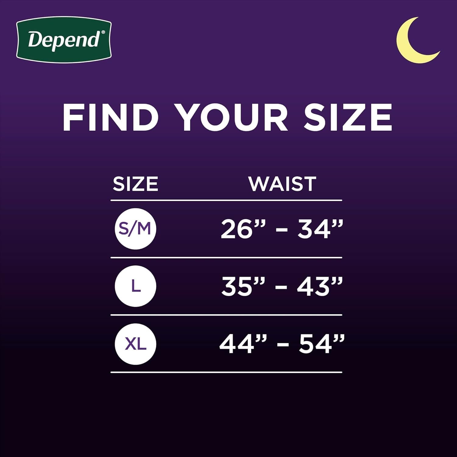 Dependsmen Depends Mens Overnight Underwear Large - Image 2