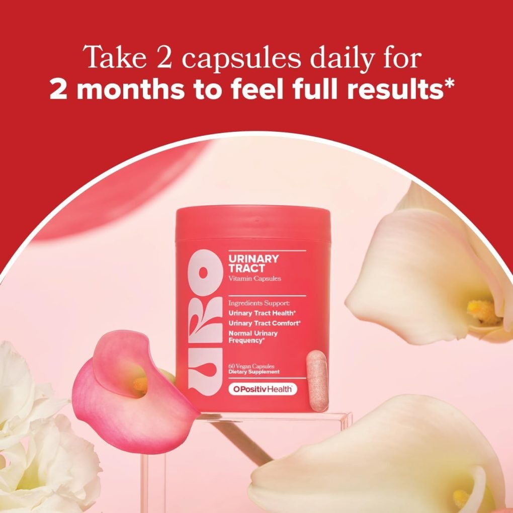 O Positiv URO Urinary Tract Health Supplement for Women, 60 Count (Pack of 1) - Urinary Support Vitamins with Pacran Complete Cranberry Extract, D-Mannose, & Vitamin C - Vegan & Gluten-Free - Image 4