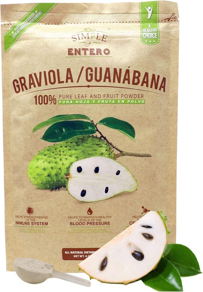 Serene Herbs Graviola/Guanábana (Soursop) Supplement, 100% Pure Leaf & Fruit Powder, No Additives or Fillers, 8 oz Resealable Bag - Image 5
