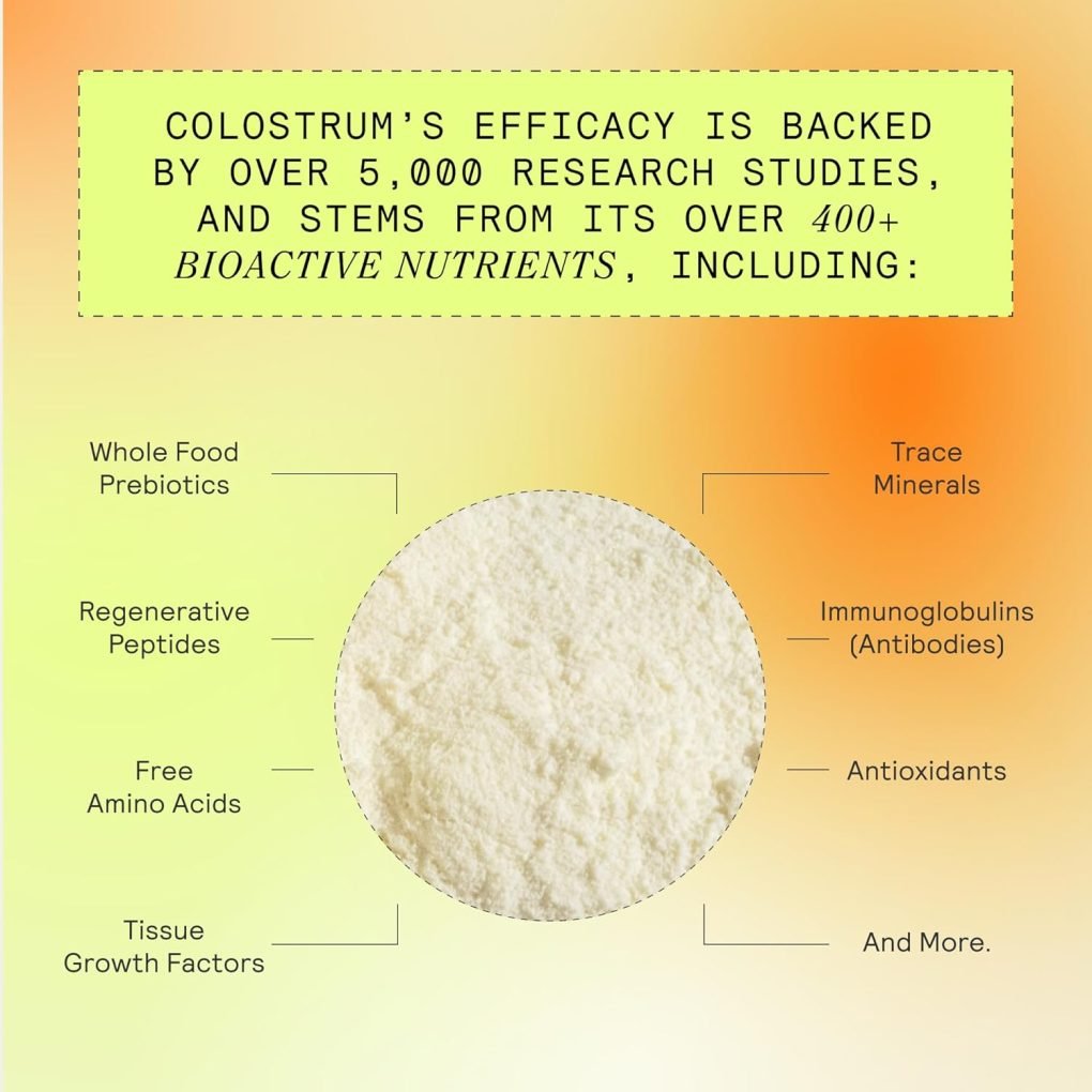Serene Herbs ARMRA Colostrum Powder | Blood Orange | Gut Health & Bloating | Skin & Hair | Immunity | Keto, Gluten & Fat-Free | 90 Servings - Image 5