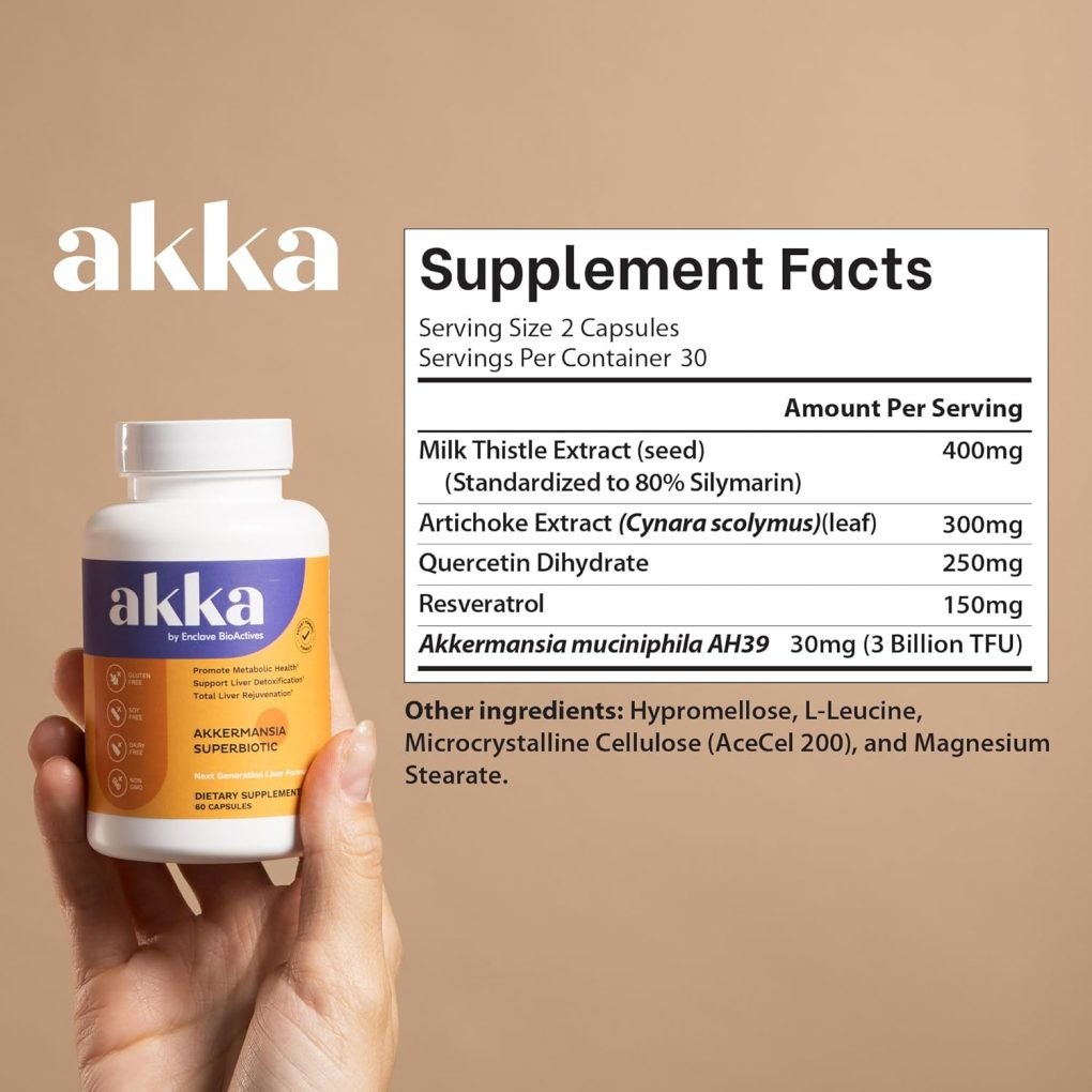 Serene Herbs AKKA Premium Liver Cleanse Detox & Repair Superbiotic - Supports Liver Health & Function, Boosts Energy, Digestion & Metabolism with Bioavailable Pasteurized Akkermansia, Non-GMO, Gluten-Free, 60 Caps - Image 6