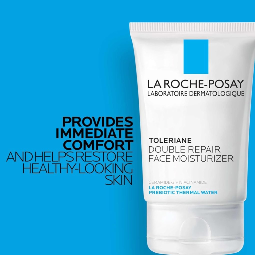 La Roche-Posay Toleriane Double Repair Face Moisturizer, Daily Moisturizer Face Cream with Ceramide & Niacinamide for All Skin Types, Immediate Comfort & Long Lasting Hydration, Fragrance Free - Image 2