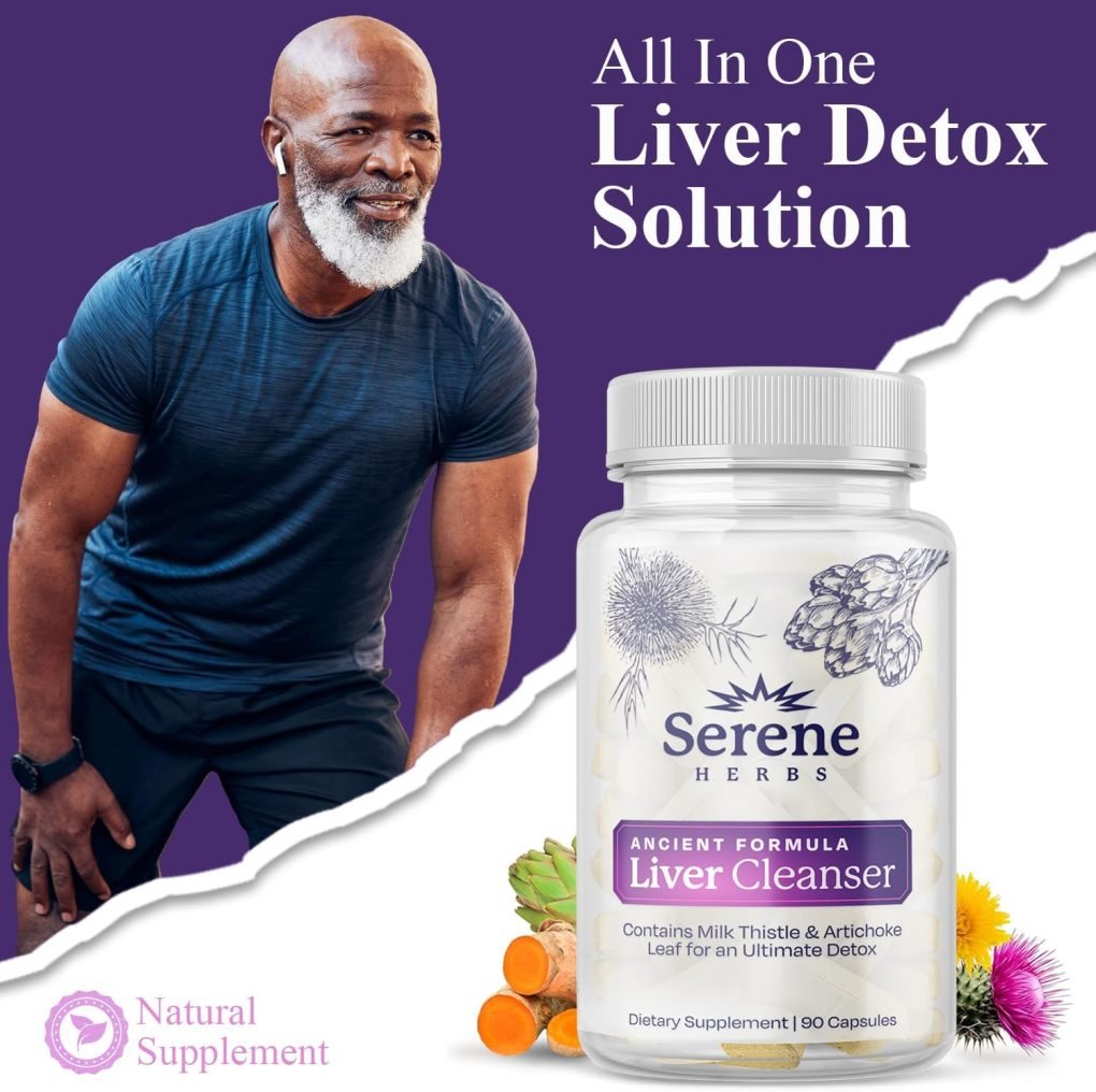 Serene Herbs Liver Cleanse Detox & Repair Formula – Pure Health Liver Support with Milk Thistle, Artichoke & Dandelion Root for Fatty Liver & Liver Health Herbal Detox Supplement Capsules (60 Count) - Image 5