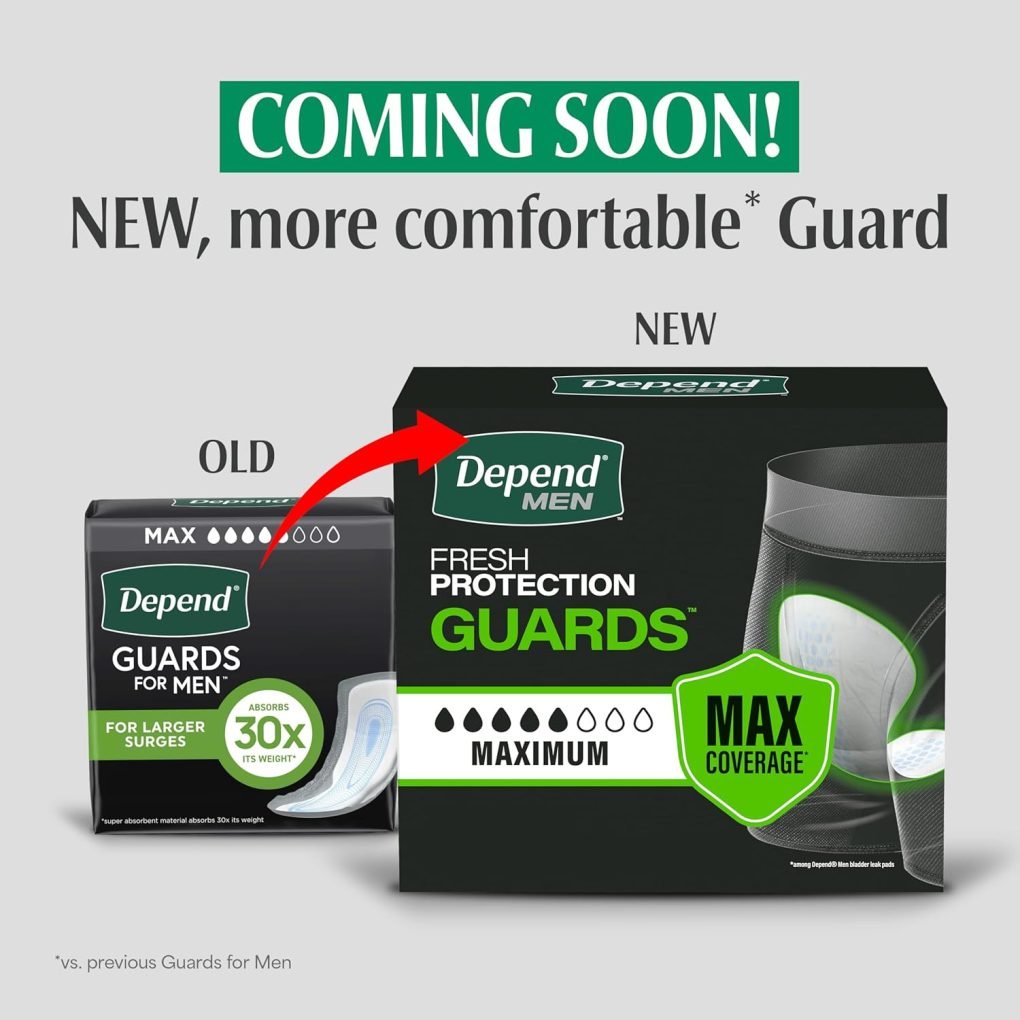 Depend Incontinence Guards for Men, Maximum Absorbency, (Packaging May Vary) - Image 2